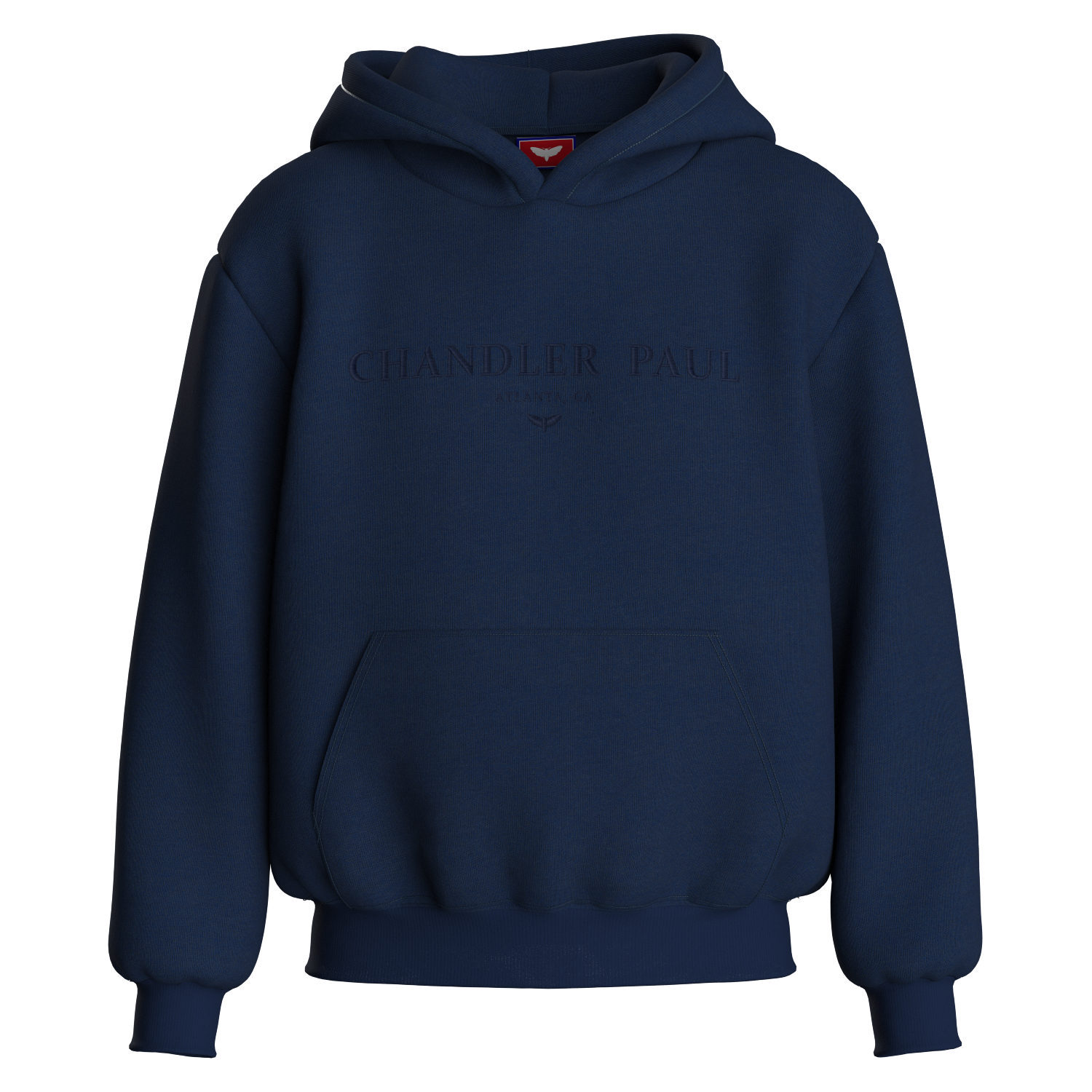 Navy discount logo hoodie